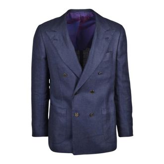 Kiton Uomo, Giacche, Blu, L, new