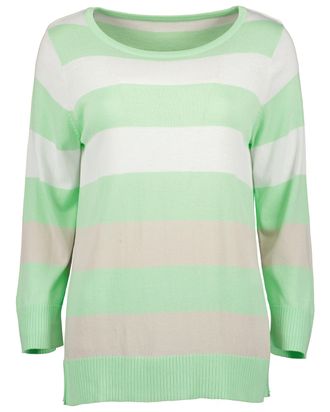 Blue Seven Strickpullover BLUE SEVEN Blue Seven Pullover, Damen, Gr. 38, 7010, hellgr&uuml;n, 65% Viskose, 35% Polyamid, normal, Rundhals, Pullover Strickpullover