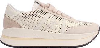 Premiata Bethcoin Offwhite Perforated Sneakers