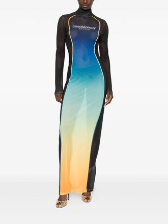 Casablanca Geprinte Mesh Jurk