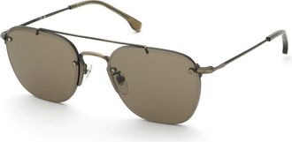 Lozza Sl2434 Gubbio 4 SRFY Mens Sunglasses Gold Size 57