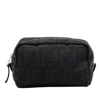 Fendi Pre-owned Bags, female, Brown, Size: ONE SIZE Pre-owned Canvas Pouch
