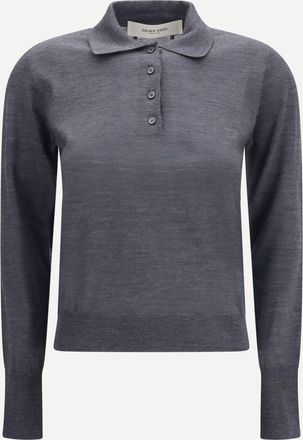 Golden Goose Polo a maniche lunghe in lana merino Woman L