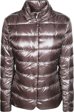 Herno Cappa Piumino Light Melange Min - Dames - Winterjassen - Bruin - L - Jassen