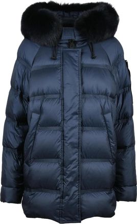 Peuterey Quilted Down Jacket with Luxurious Fur Trim