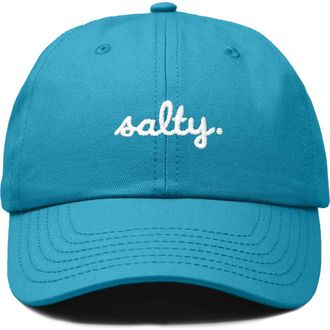 Dalix Salty Embroidered Everyday Hat in Teal at Nordstrom