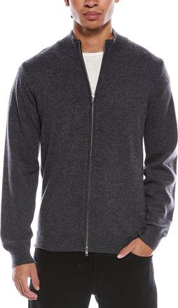 Brodie Zip Up Wool & Cashmere-Blend Funnel Neck Cardigan