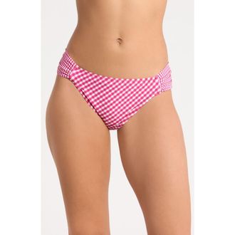 Robin Piccone Brigitte Tab Side Hipster Bikini Bottoms in Dragon/Fruit/Cream at Nordstrom, Size X-Small