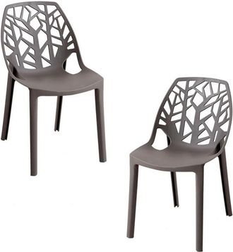 Regalos Miguel Regalos Miguel - Packs Sillas - Pack 2 Sillas Hissar Polipropileno - Gris oscuro