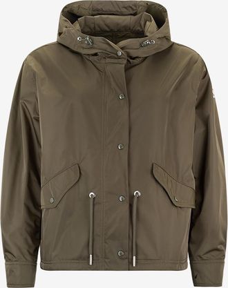 Moncler Leichter technischer Twill-Parka mit Kapuze Noizay