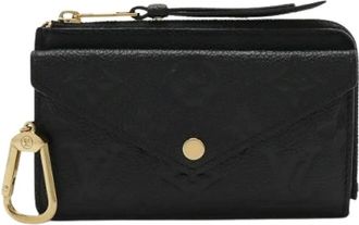 Louis Vuitton Pre-owned Wallets, female, Black, Size: ONE SIZE Pre-owned Monogram Empreinte Card Coin Case