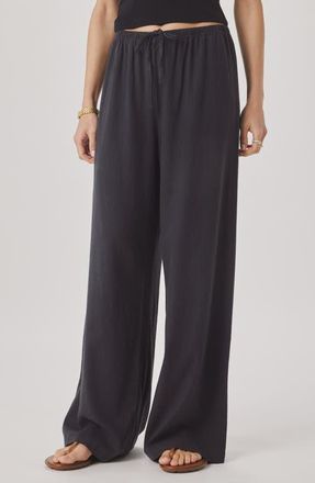 Splendid Valerie Drawstring Pants in Lead Black at Nordstrom, Size X-Small