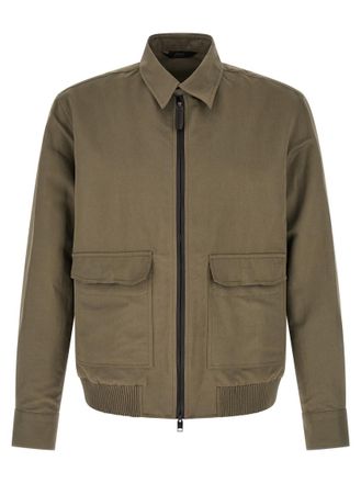 Brioni Green Solid Jacket