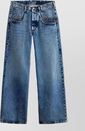 Maison Margiela paisley wide-leg jeans