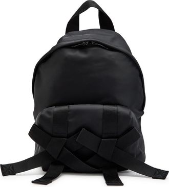 Simone Rocha Simone Rocha Bow and Bead-embellished Nylon Backpack - Black - One Size