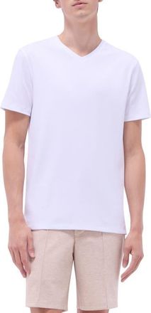 Bugatchi Holden Pima Cotton T-Shirt in White at Nordstrom, Size Xx-Large