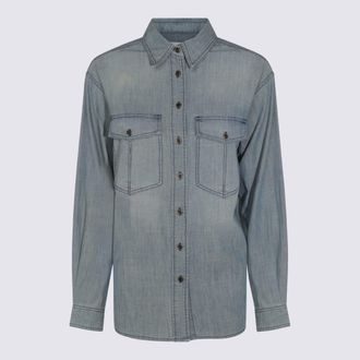 Isabel Marant Blue Cotton Ovelia-ga Shirt