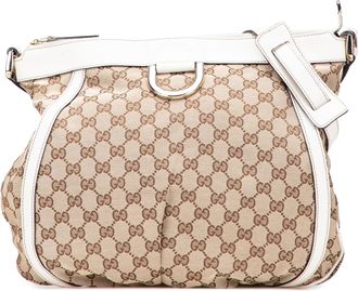 Gucci Pre-owned Womens Monogram Shoulder Bag - Tan Textile - One Size