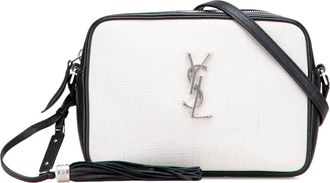 Saint Laurent Pre-owned Womens Lou Crossbody Bag With Tassel - White Textile - One Size