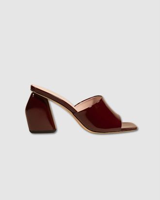 Mi-Mai Gemma Wide Block-Heel Mule Sandal in Burgundy at Nordstrom, Size 10