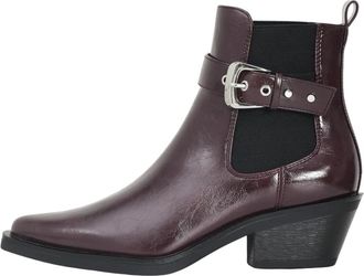 Only Bordeaux Chelsea Laarzen - Dames - Cowboylaarzen - Paars - 37 EU - Leer - Schoenen