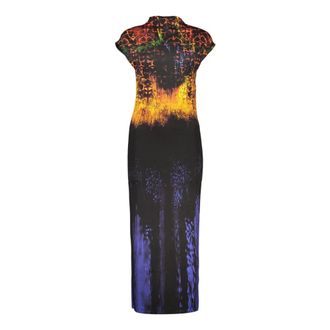 Desigual Psicho Animal Lacroix Dress - Dames - Casual kleedjes - Veelkleurig - M - Kleedjes