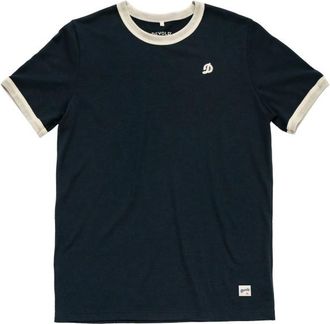 Devold Archive Ringer Tee Merinoshirt - Unisex | blau/wei&szlig;