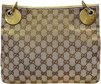 Gucci Pre-owned Shoulder Bags, female, Beige, Size: ONE SIZE Pre-owned Vintage Shoulder Bag