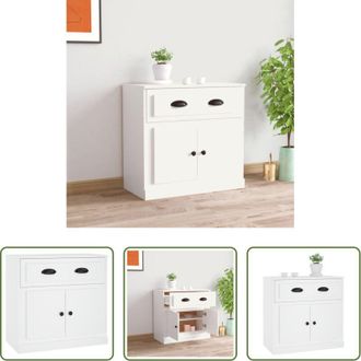 vidaXL Credenza bianca - Credenza Bianca 70x35,5x67,5 cm in Legno Multistrato