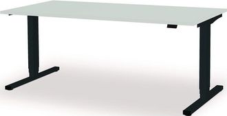 Mauser Bureau &Agrave; Levier H650-1250xl1800xp800mm Gris Anthracite/gris Clair &Eacute;lectr.mauser