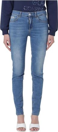 Liu Jo Klassieke Blauwe Skinny Jeans - Dames - Skinny Jeans - Blauw - W27 - Katoen - Jeans