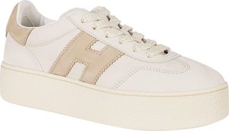 Hogan Cool Logo Detail Suede Lace-Up Sneakers