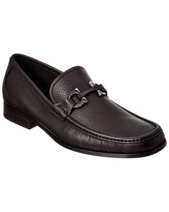 Ferragamo Grandioso Gancini Bit Leather Moccasin