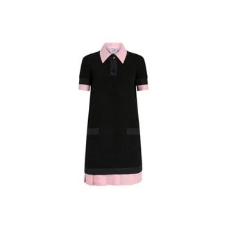 Moschino Dames, Jurken, Zwart, Maat: XL Wol