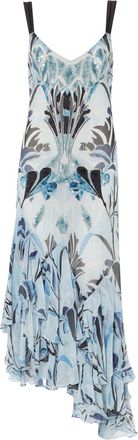 Temperley London Abito Alani con ruches - Blu