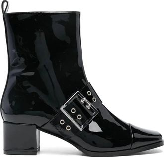 Carel Rock 88 Laarzen - Dames - Laarzen met Hak - Zwart - 39 EU - Leer - Schoenen