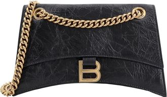 Balenciaga Shoulder Bags, female, Black, ONE SIZE, Black Bags with Flap Closure