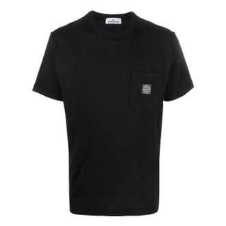 Stone Island Pocket Classic Logo Patch T-shirt Black 761521957-V0029