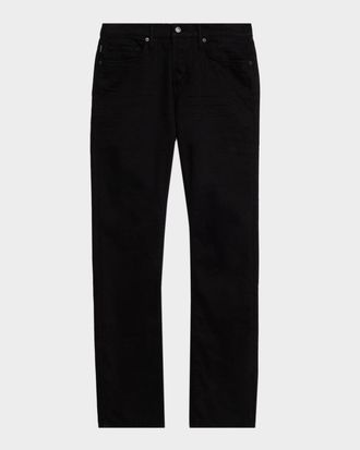 Tom Ford Men & apos;s Stretch-Twill Straight-Fit Pants