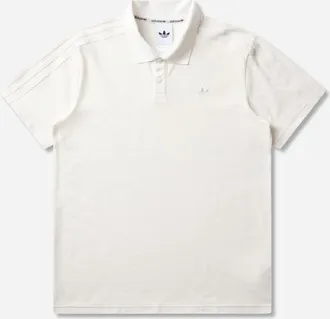 adidas Men s 3-Stripes Polo Shirt Cloud White