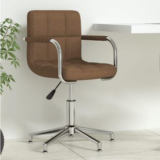 vidaXL Silla De Oficina Giratoria De Tela Marr&oacute;n Vidaxl