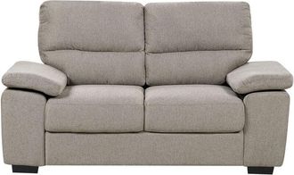 Beliani Sofa 2 Seater VOGAR Fabric Light Brown