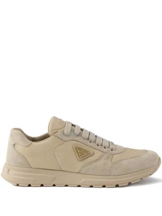 Prada Prax 2.0 logo suede sneakers - Neutrals