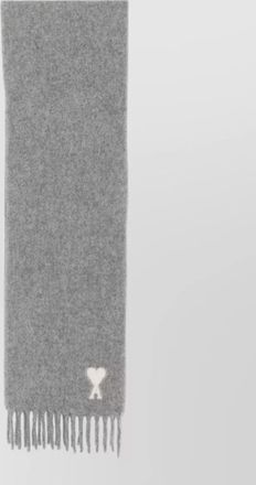 Ami alpaca wool fringed scarf