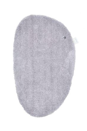 Tom Tailor Alfombra de ba&ntilde;o de poli&eacute;ster tuftado a mano - gris 60x100 cm