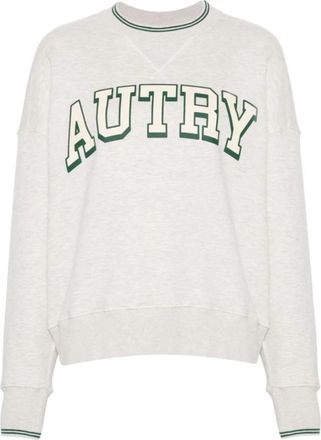 Autry Groen Witte Sweatshirt - Dames - Sweatshirts - Wit - XS - Katoen - Hoodies & sweatvesten