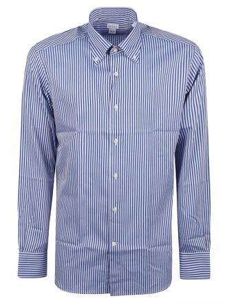 Orian Striped Slim-Fit Long Sleeve Formal Shirt