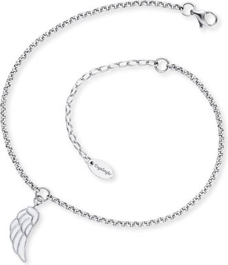 Engelsrufer Fusskette »Flügel mit Emaille« mit Emaille