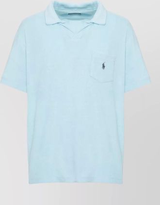 Ralph Lauren cotton polo shirt chest pocket collar short sleeves