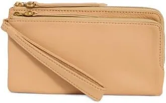 Hobo Dayton Leather Wristlet in Sandstorm at Nordstrom Rack